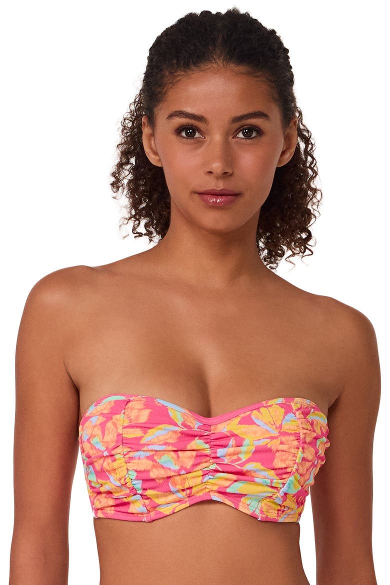 Loretta Bandeau Bikini Swimsuit Top - DD Cup, Alternate, color, Magic Hour Crepe
