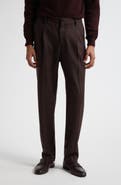 Sunspel Pleated Boiled Wool Trousers