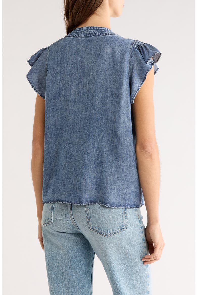 Aviva Chambray Button-Up Shirt, Alternate, color, BLUE RIDGE