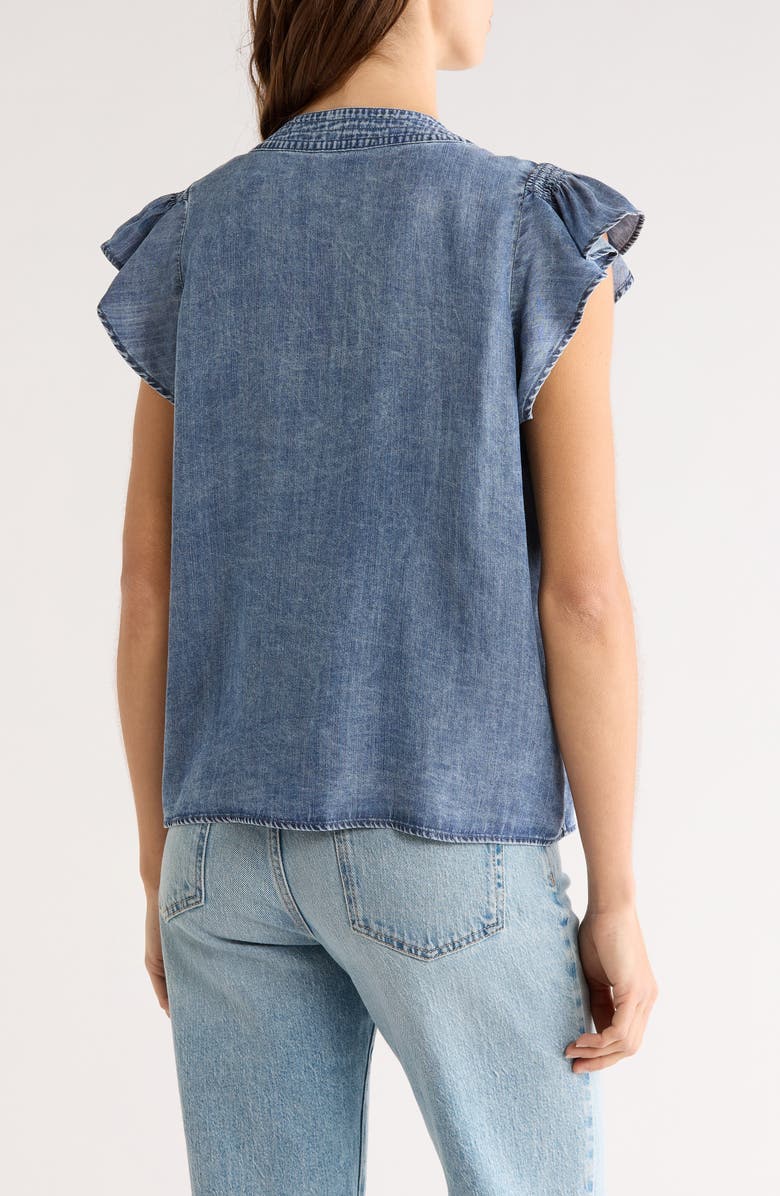 Rails Aviva Chambray Button-Up Shirt, Alternate, color, Blue Ridge