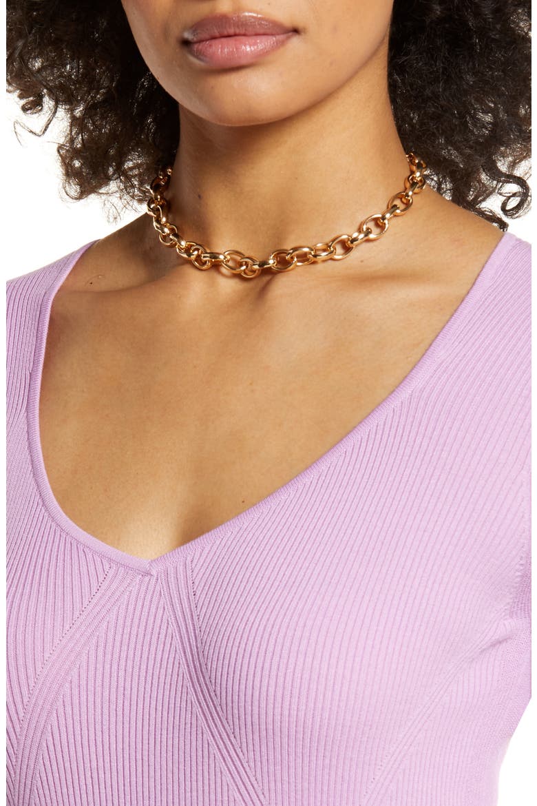 V-Neck Sweater, Alternate, color, PINK TULLE