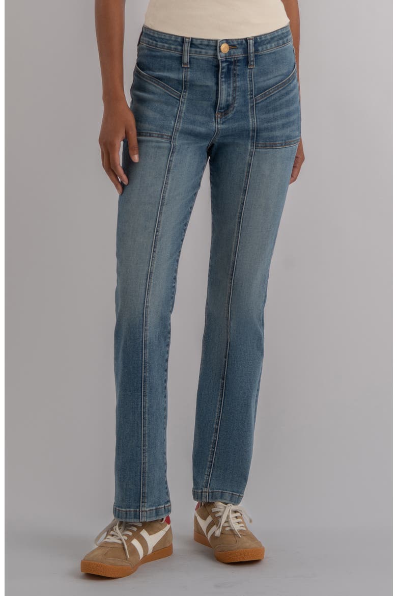 Kelsey Seamed High Waist Kick Flare Jeans, Main, color, ARTICULATED