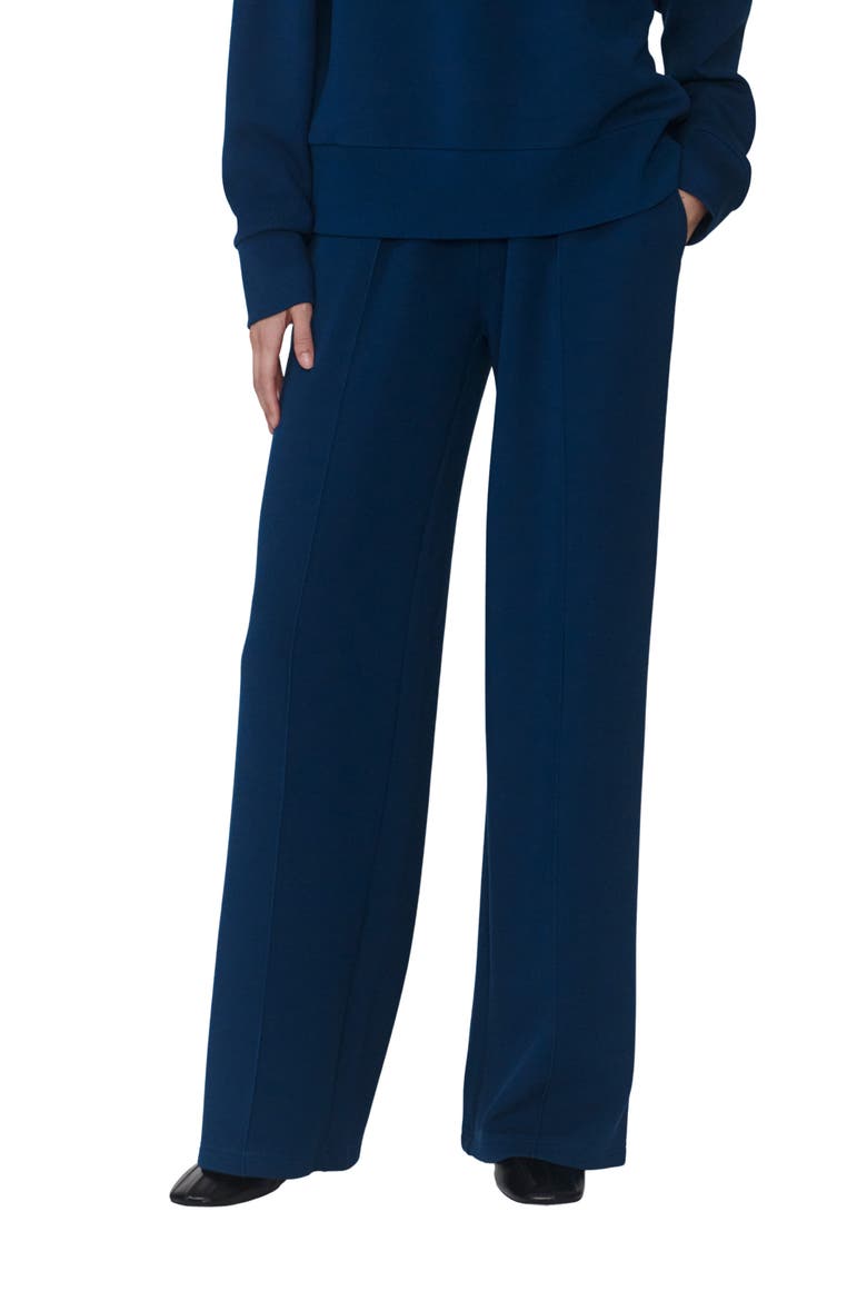 The Wide Leg 30-Inch Track Pants, Main, color, SEA BLUE