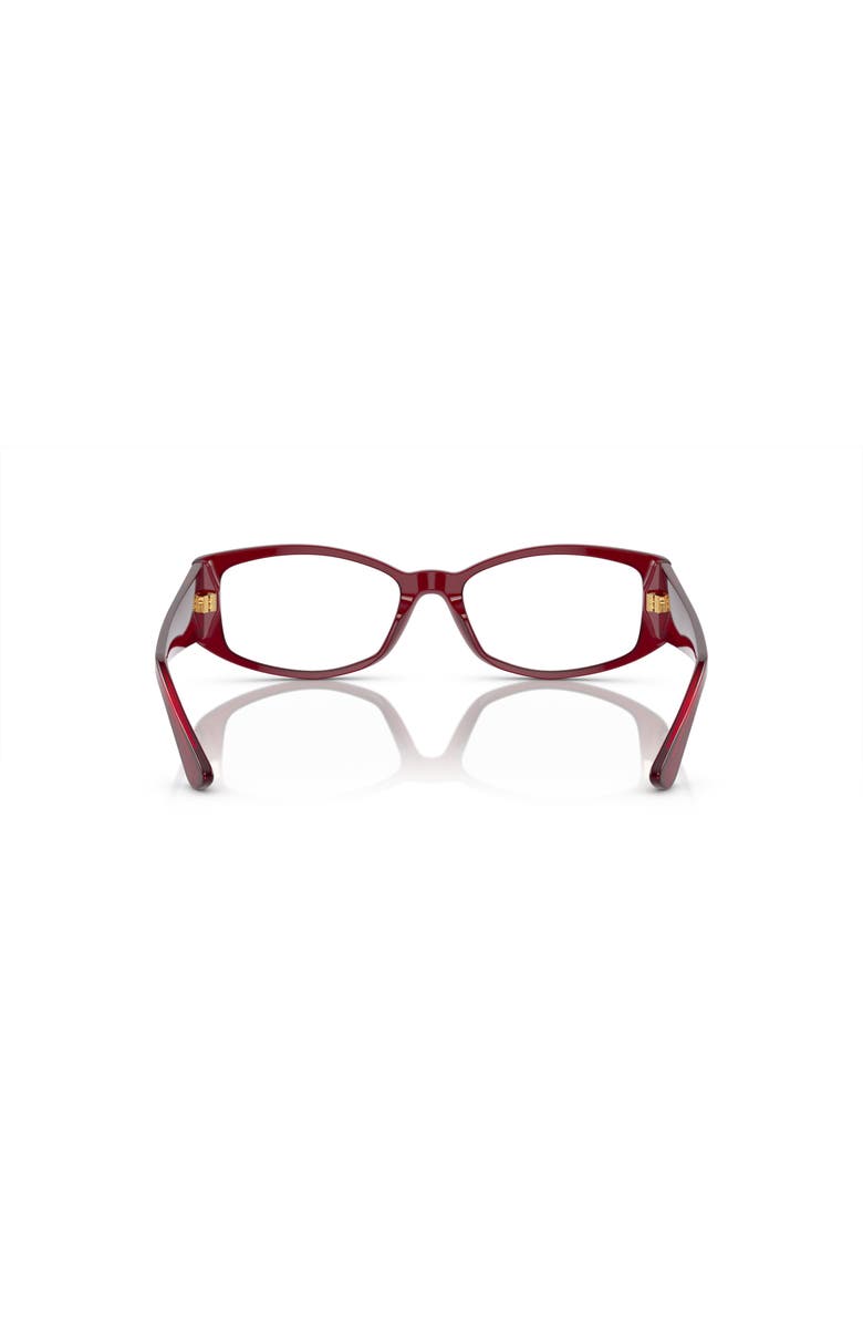 Versace 52mm Irregular optical glasses, Alternate, color, Red