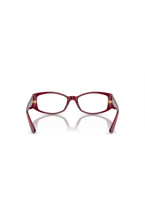 Versace 52mm Irregular Optical Glasses In Brown