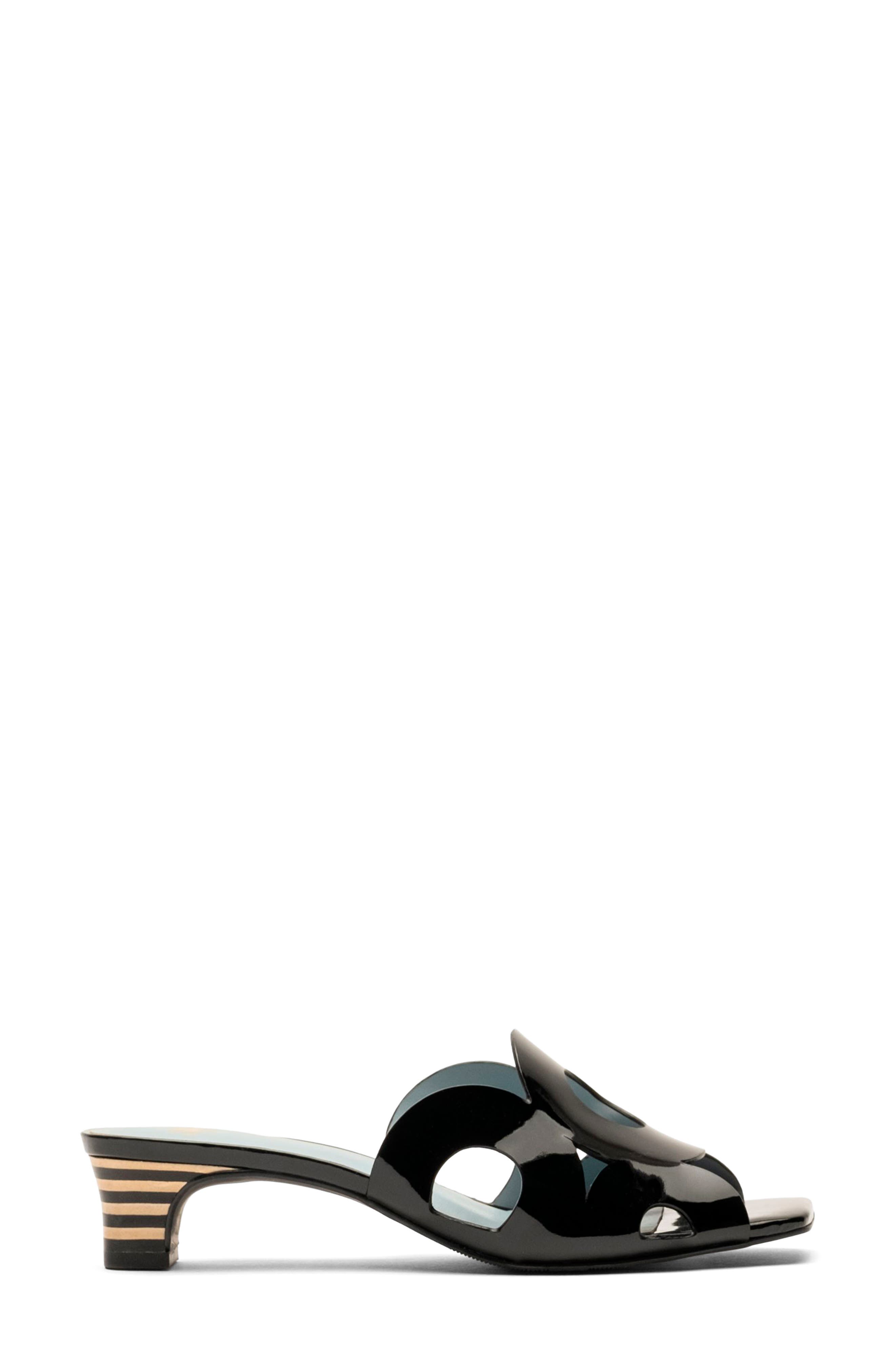 Frances Valentine Randy Sandal, Alternate, color, Black