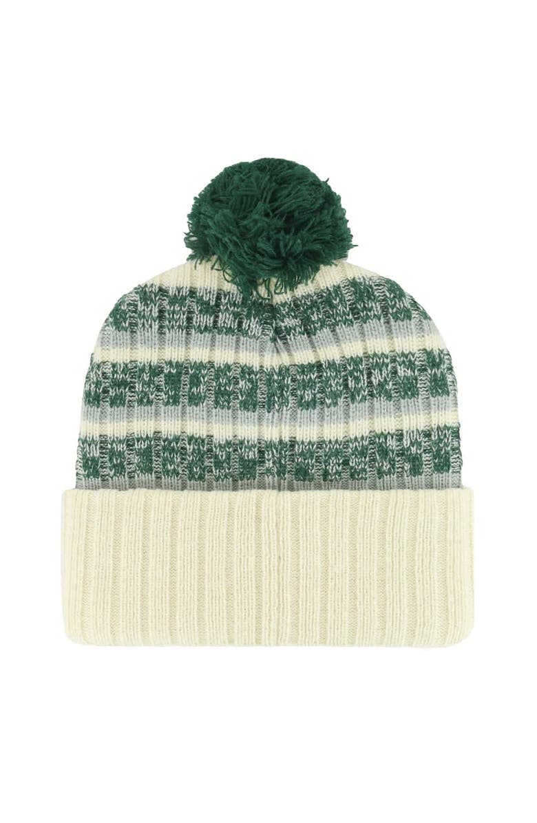 '47 Men's '47 Cream Michigan State Spartans Vintage Tavern Cuffed Knit Hat with Pom, Alternate, color, Cream