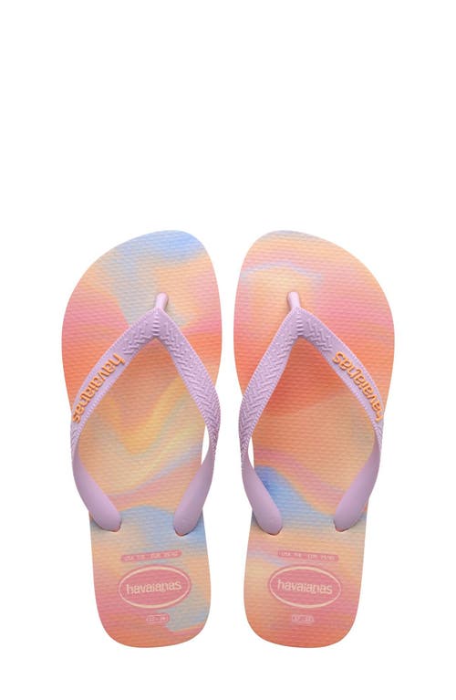 Havaianas Kids' Top Fashion Flip Flop In Peach/peach