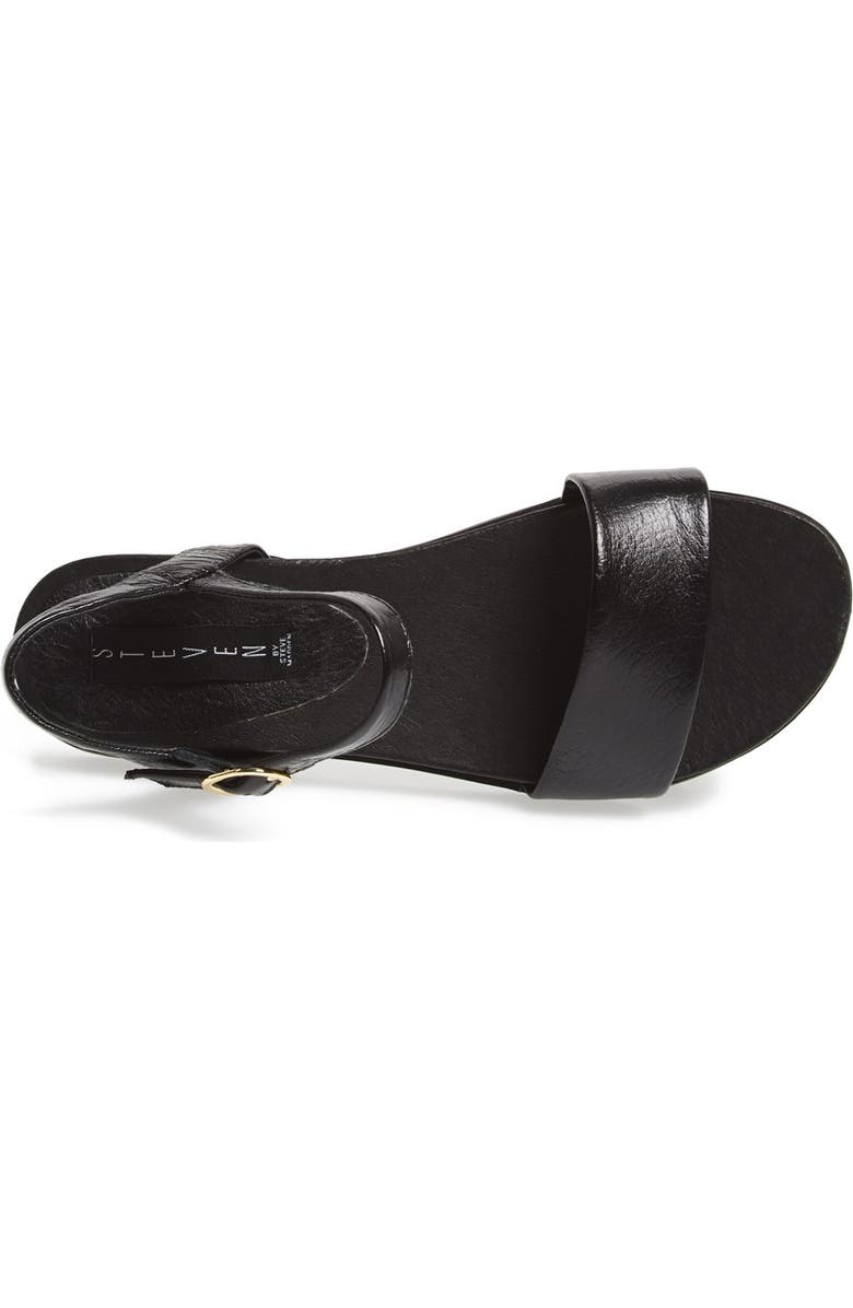 Steven New York Steven by Steve Madden 'Karli' Leather Sandal, Alternate, color,