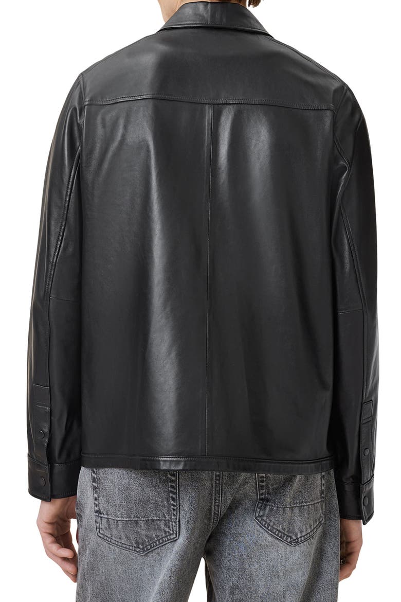 Arlington Sheepskin Leather Jacket, Alternate, color, BLACK