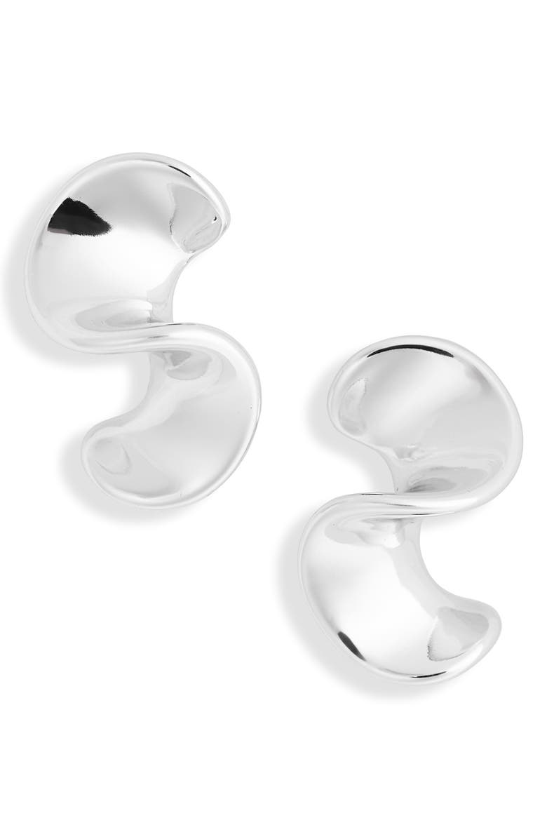 NORDSTROM RACK Demi Fine Spiral Drop Earrings, Main, color, Silver