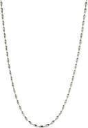 Ana Luisa Ball Chain Necklace - Capri Silver