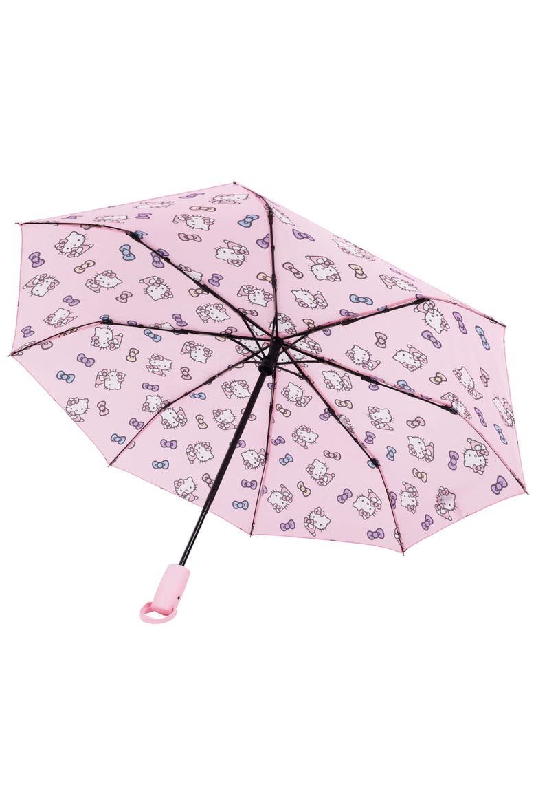 Gradient Bow Print Umbrella, Alternate, color, MULTI