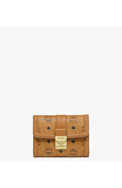 Mcm Tracy Trifold Wallet In Brown