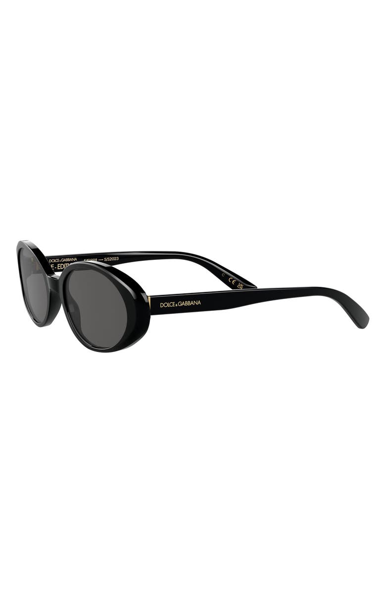 Dolce&Gabbana 52mm Oval Sunglasses, Alternate, color, 