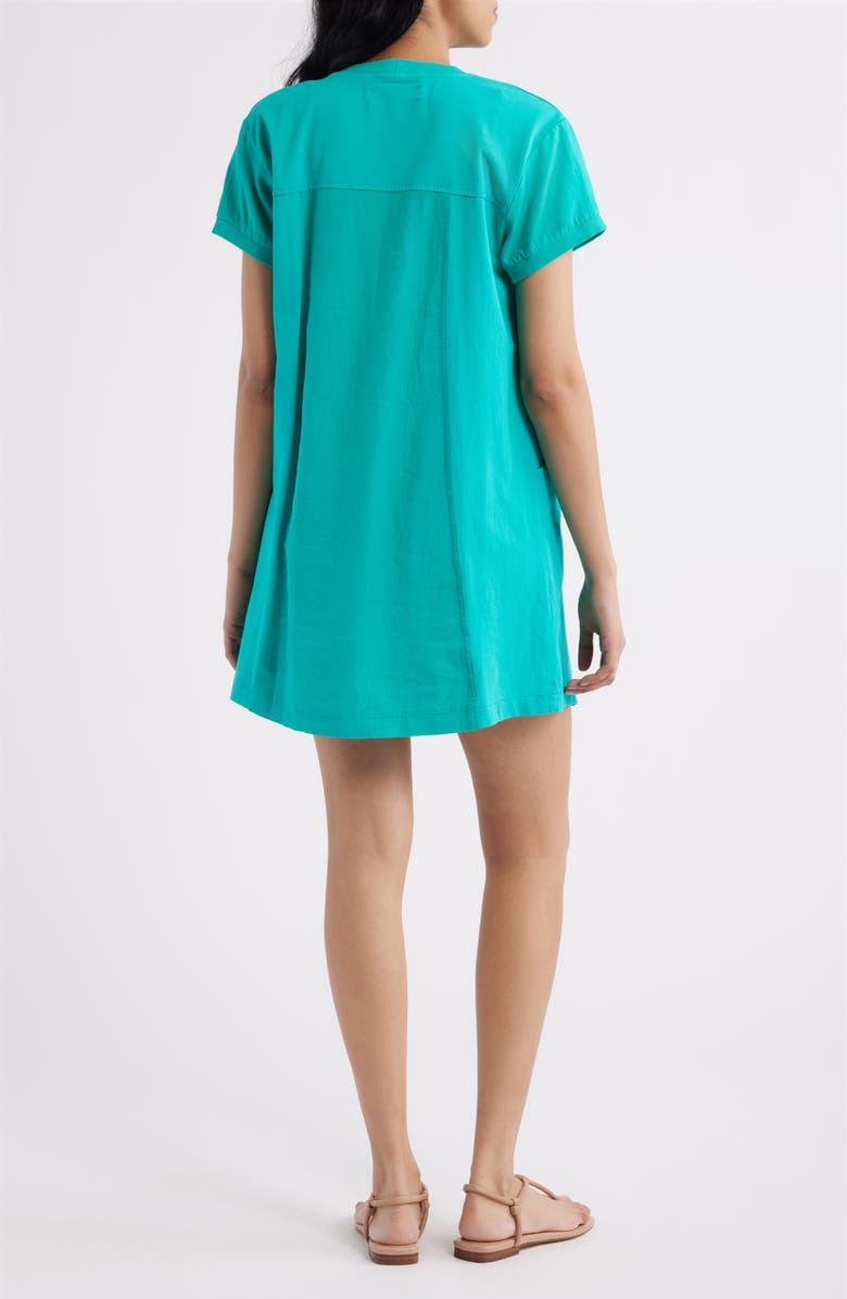 CITY BLUES Crewneck Minidress, Alternate, color, Kelly