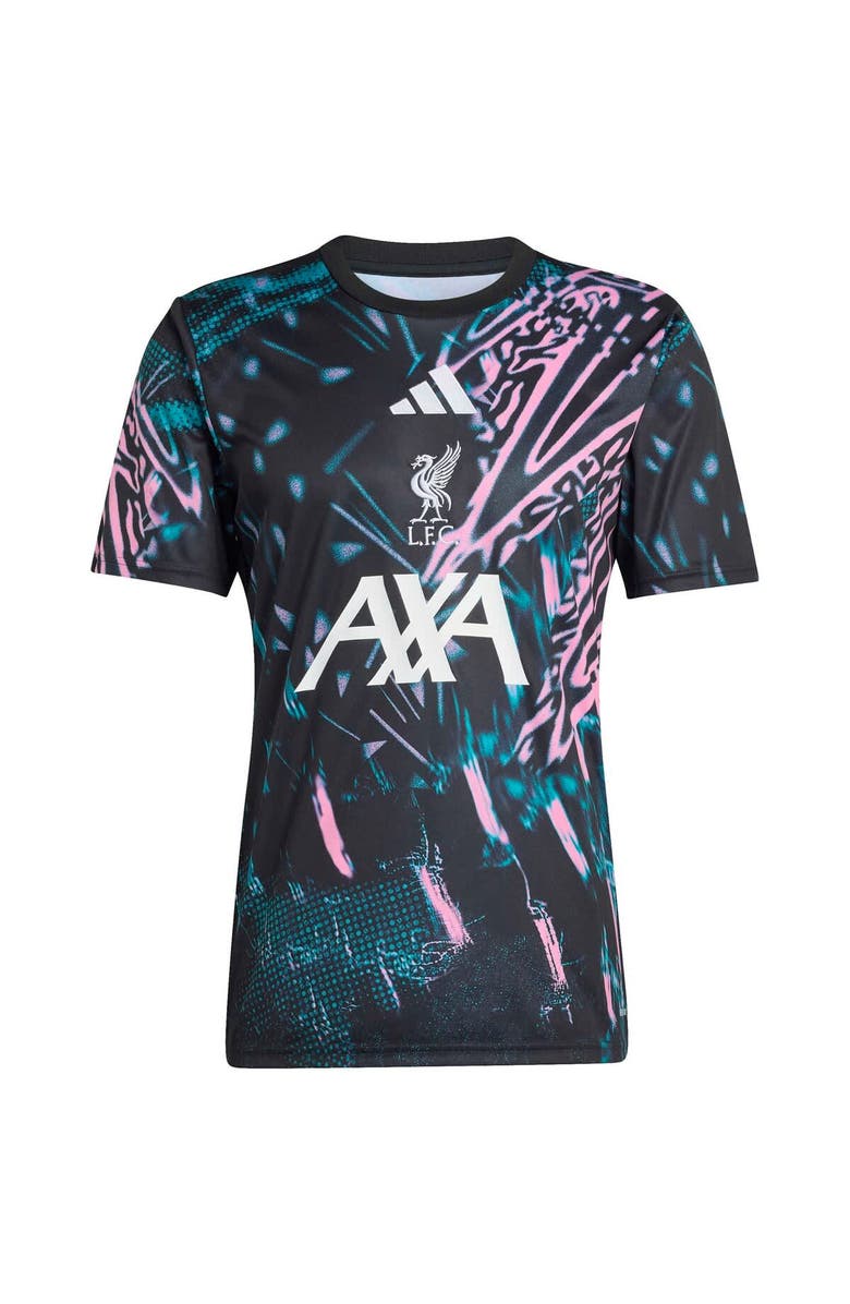 adidas Men
s adidas  Black Liverpool 2025/26 Pre-Match Training Jersey, Alternate, color, Black