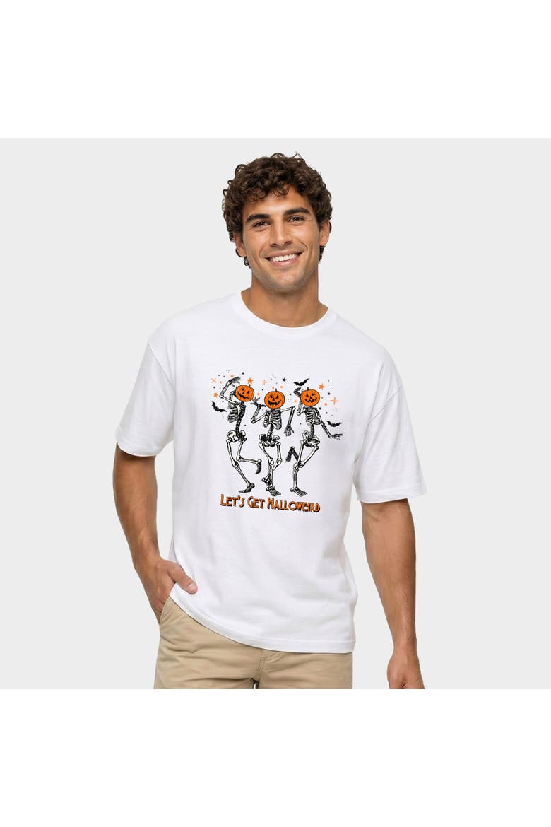 Let's Get Halloweird Garment Dyed T-Shirt, Main, color, White