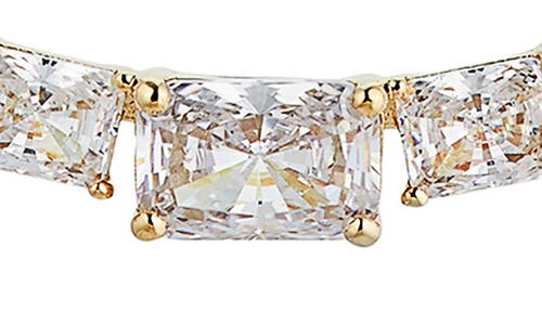 Nadri Isle Cubic Zirconia Frontal Necklace In Gold