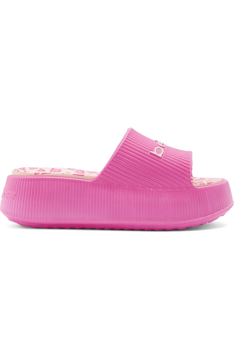 bebe Kids' Logo Accent Platform Slide Sandal, Alternate, color,