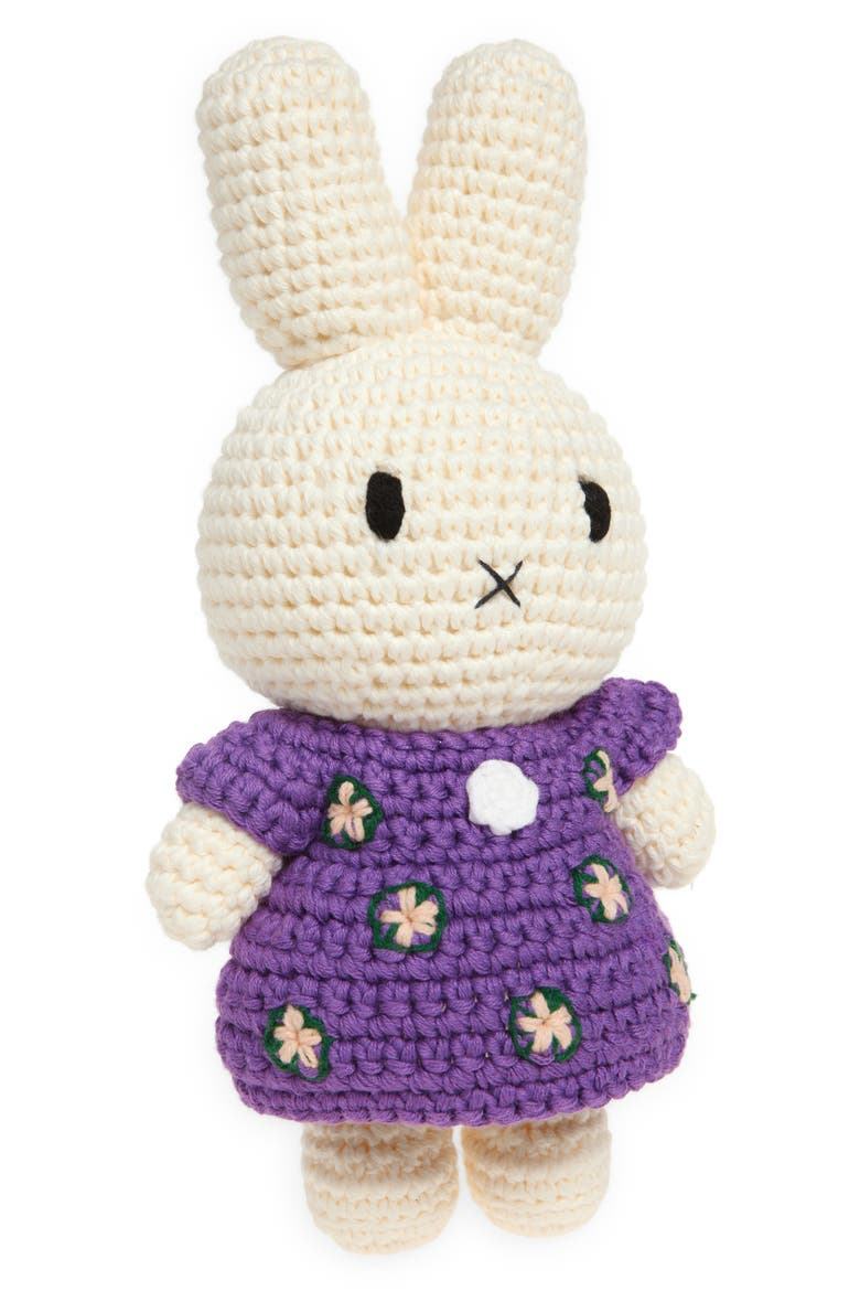 Miffy Monet Crochet Stuffed Toy, Main, color, PURPLE