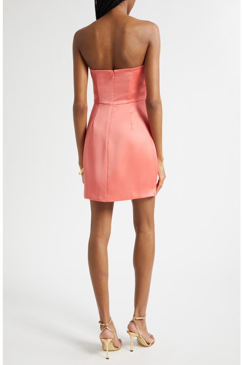 ramy brook strapless mini dress Ramy Brook Gerrie Colorblock Strapless Mini Dress in Pink Sunset