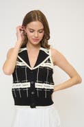 Central Park West Eden Specialty Sitch Sleeveless Vest