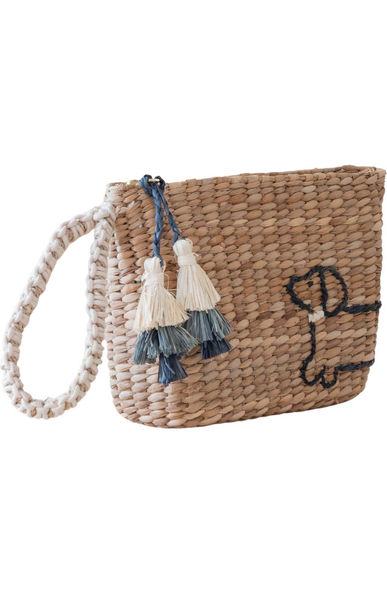 LIKHA Dachshund Embroidered Wristlet, Alternate, color,