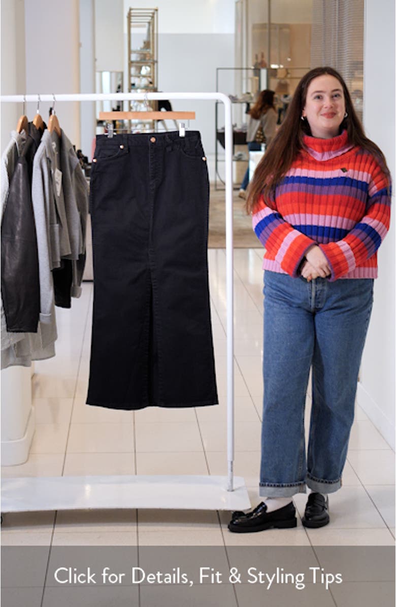 + Wrangler The Denim Maxi Skirt, sales video thumbnail