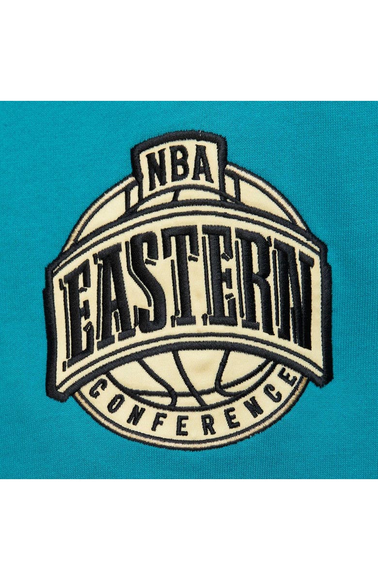 Mitchell & Ness Men's Mitchell & Ness Teal Charlotte Hornets Team OG 2.0 Vintage Logo Fleece Pullover Hoodie, Alternate, color,