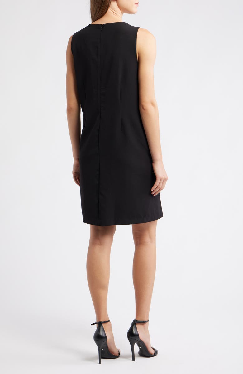 Anne Klein Floral Beaded Sleeveless Shift Dress, Alternate, color,