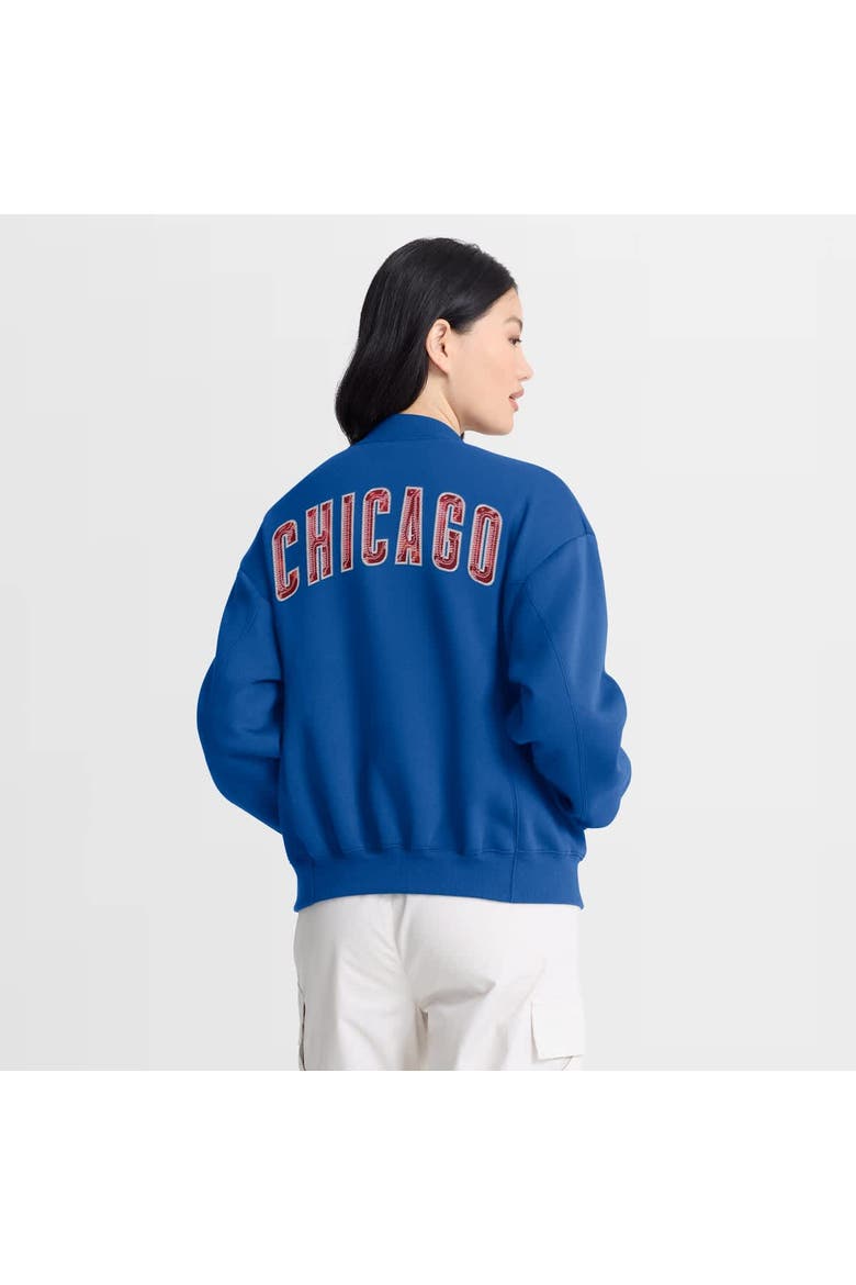 Women's Fanatics Royal Chicago Cubs Oversized Rage Against Full-Zip Jacket, Alternate, color, Royal