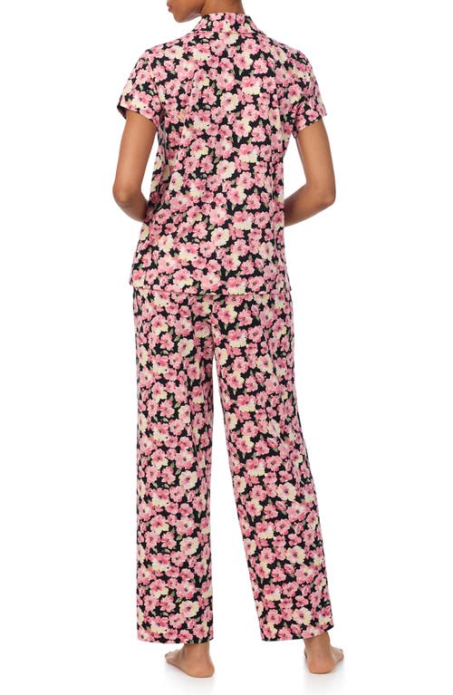 Ralph Lauren Lauren Cotton Blend Floral Pajamas In Pink