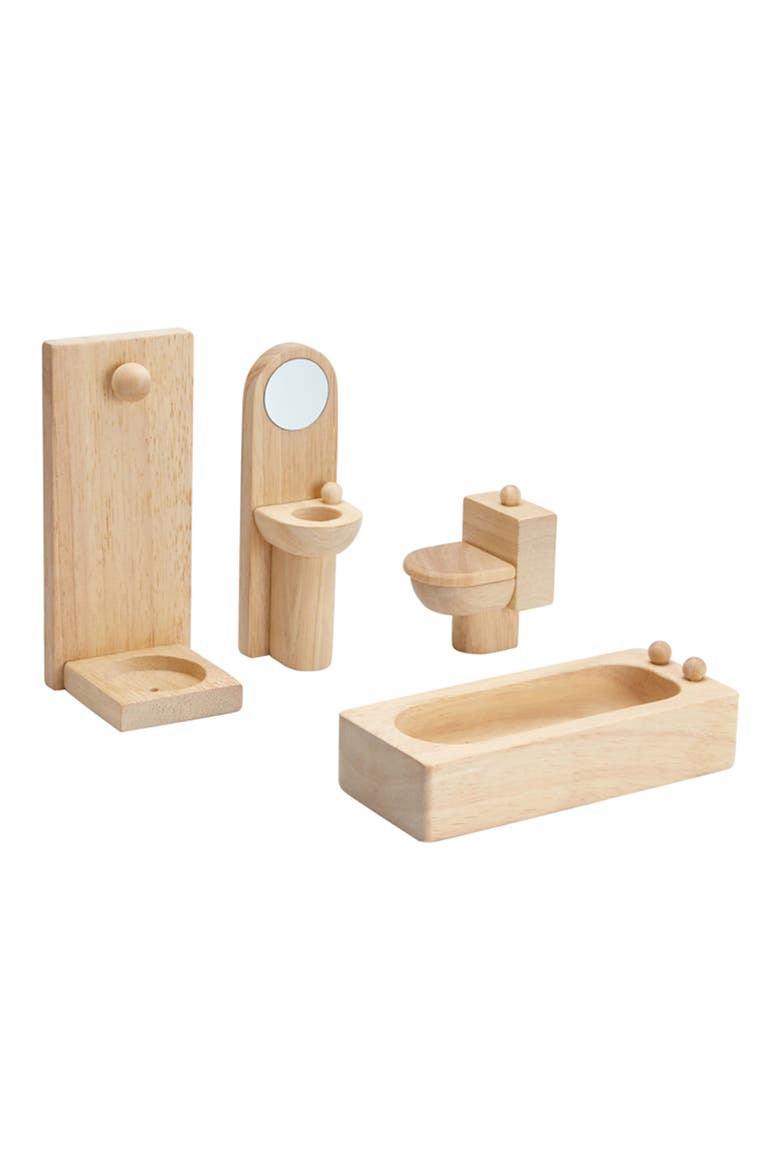 Classic Dollhouse Bathroom Set, Main, color, NATURAL