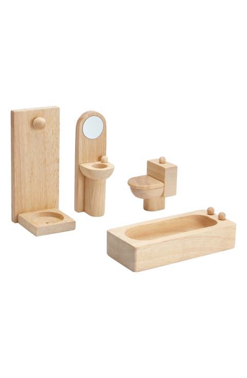 Classic Dollhouse Bathroom Set