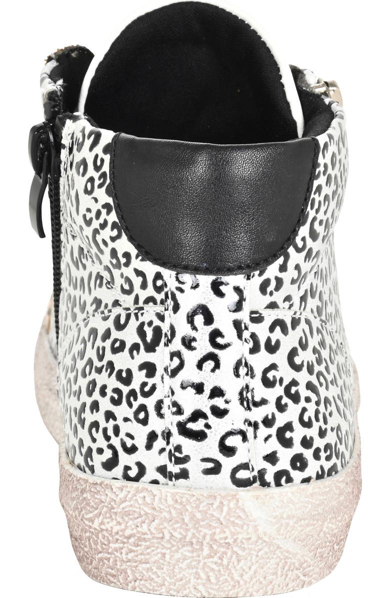 NINETY UNION Mia High Top Sneaker with Faux Calf Hair Trim, Alternate, color, Animal