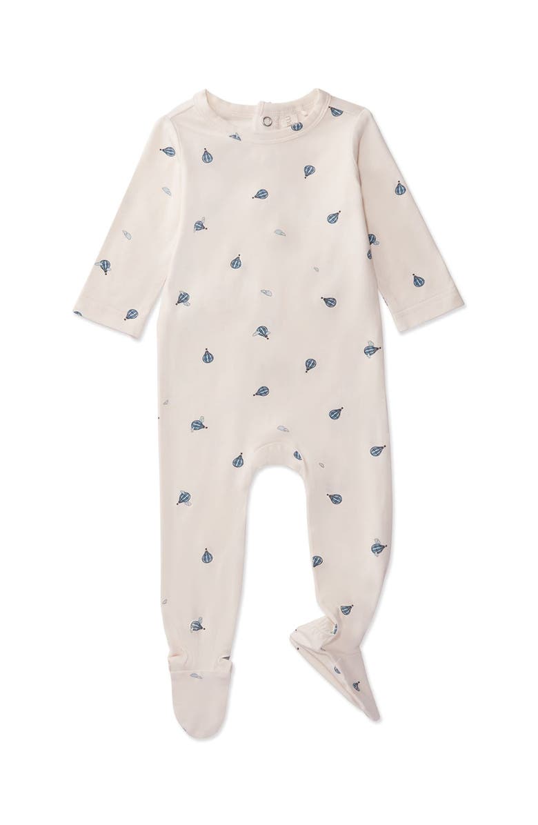 MiniMoi Baby and Toddler Boys Footie, Main, color, Winter White