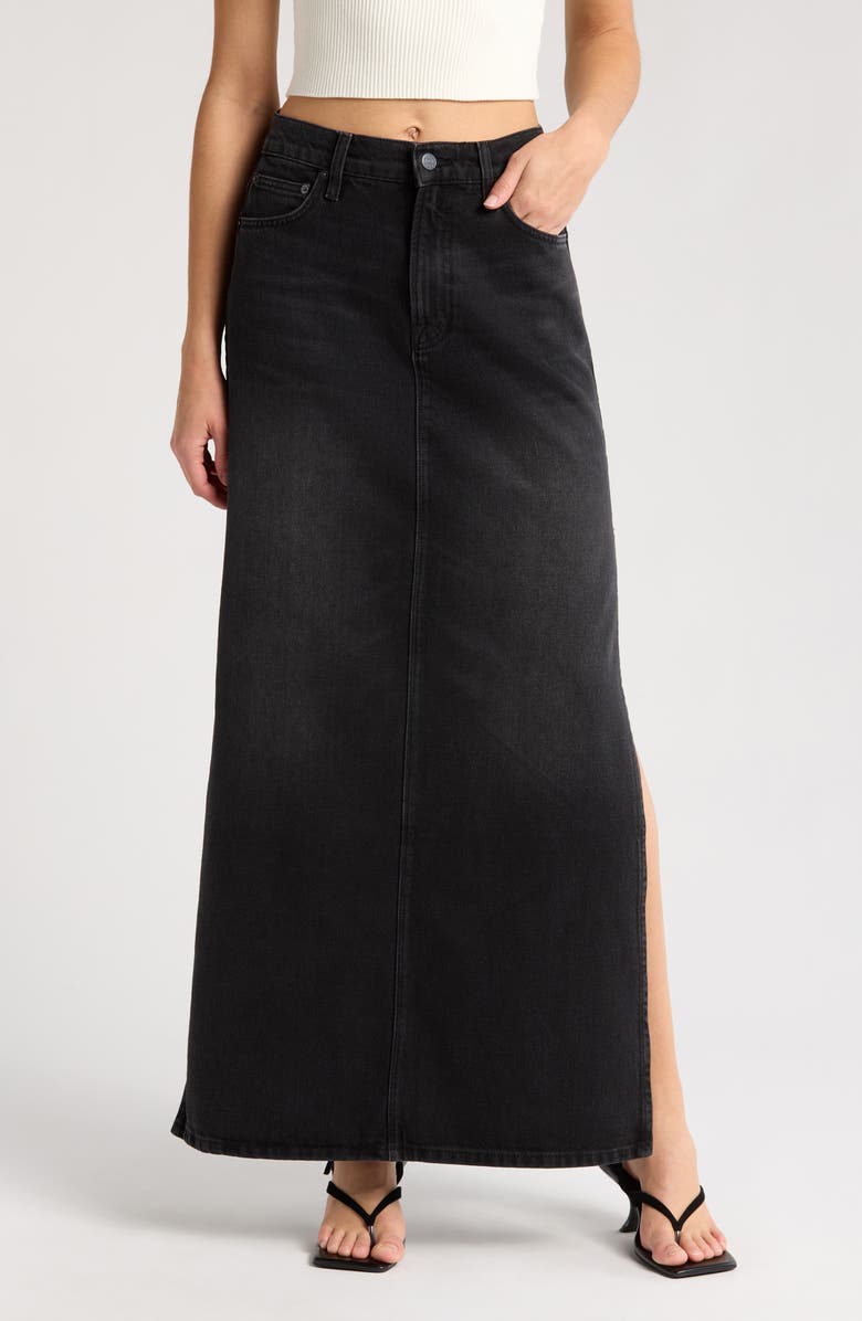 MOTHER The Fun Dip Slice Maxi Skirt, Main, color, Late Night Lick