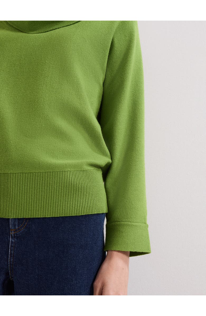 Phase Eight Ribbed Detailing Rosalie Cowl Jumper, Alternate, color, Green