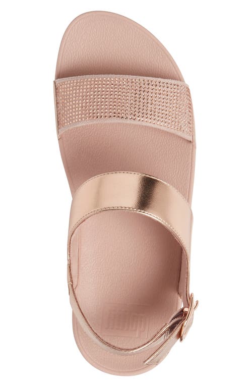 Fitflop Lulu Crystal Slingback Sandal In Gold
