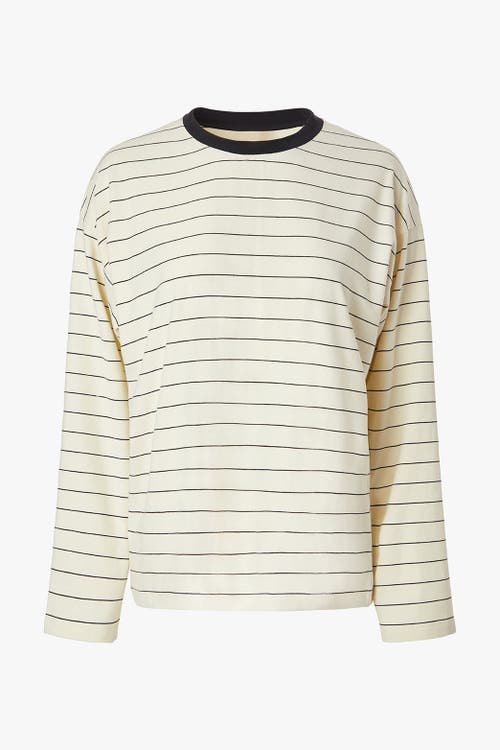 Weworewhat Long Sleeve Stripe Boxy Shirt