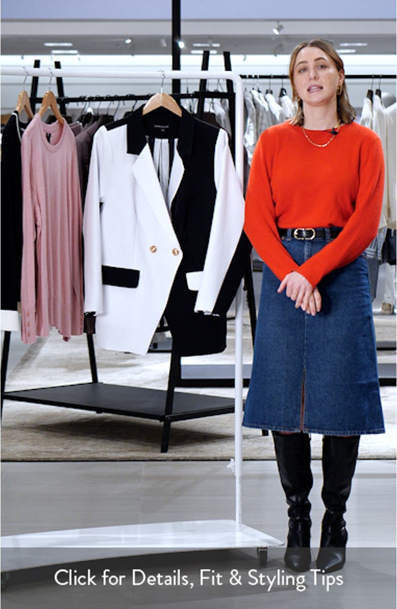 Contrast Double Breasted Blazer, sales video thumbnail