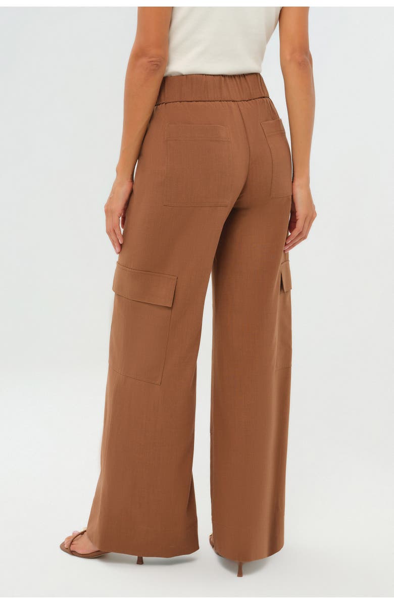 Anatomie Herron Woven Cargo Wide Leg Pull-On Pant, Alternate, color, Brunette