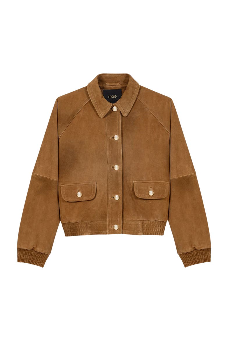 Suede jacket, Alternate, color, Camel