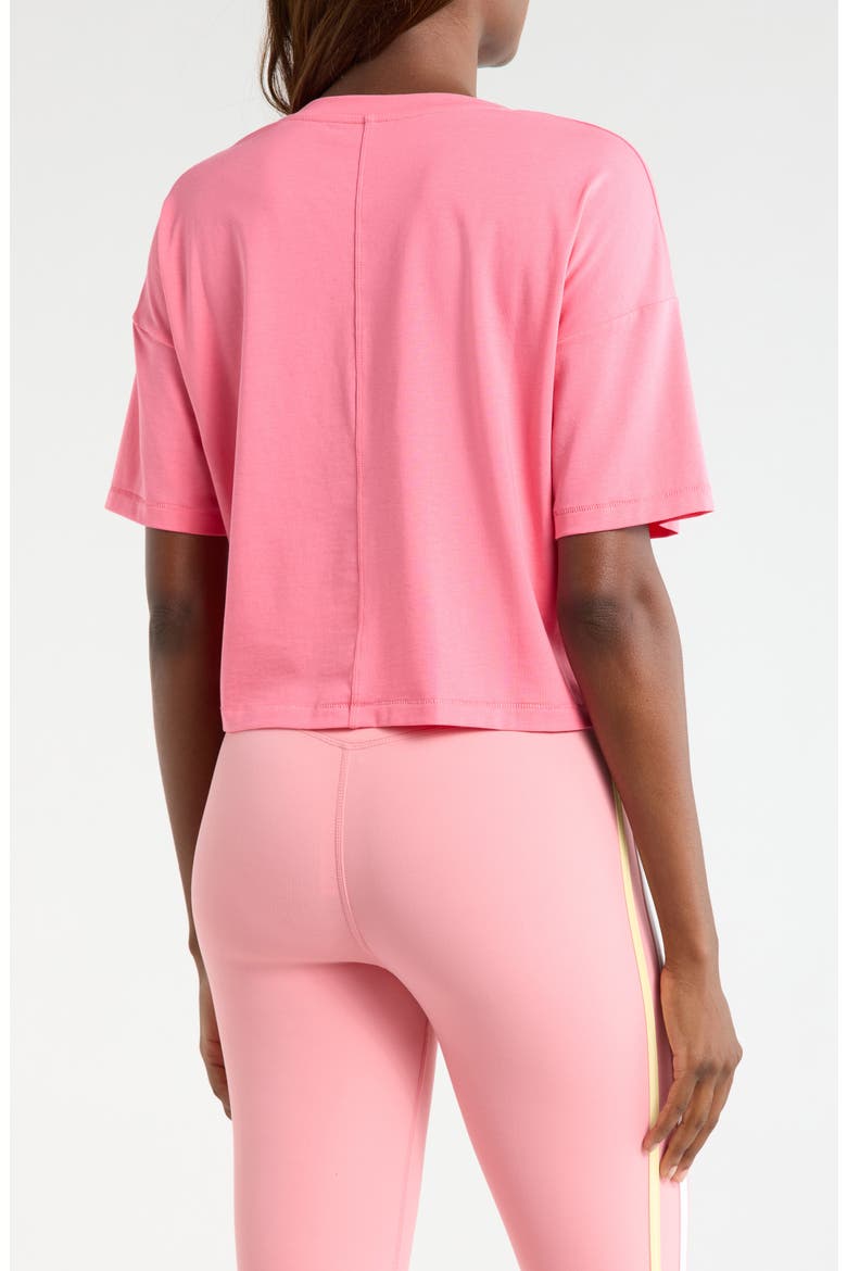 Pima Cotton Boxy Crop T-Shirt, Alternate, color, PINK LEMONADE