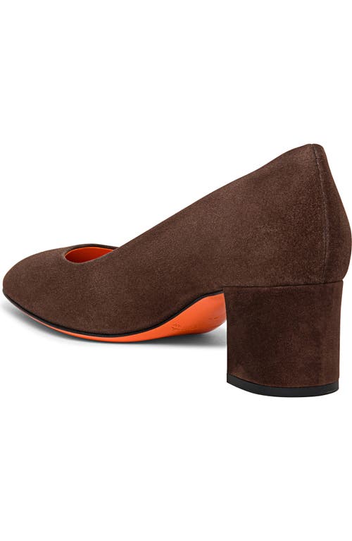 SANTONI SUEDE LOW-HEEL PUMP 
