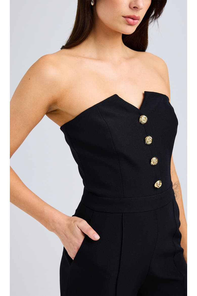 Camilo Crepe Jumpsuit, Alternate, color, Black