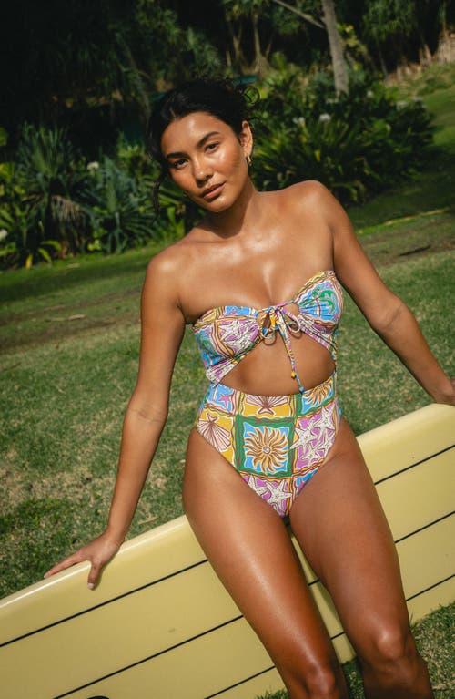 Billabong Heat Dream Andrew Cutout One-piece Swimsuit In Blue