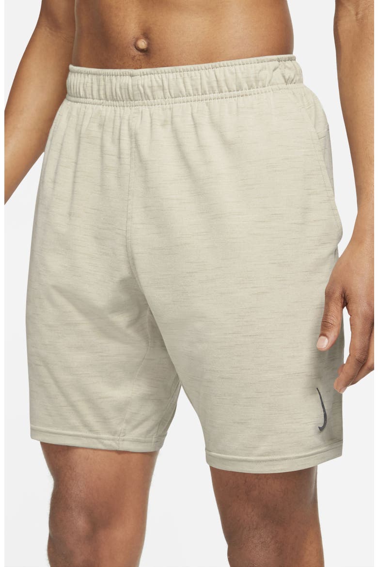 Dri-Fit Yoga Shorts, Alternate, color, LIGHT BONE/ STONE/ GRAY