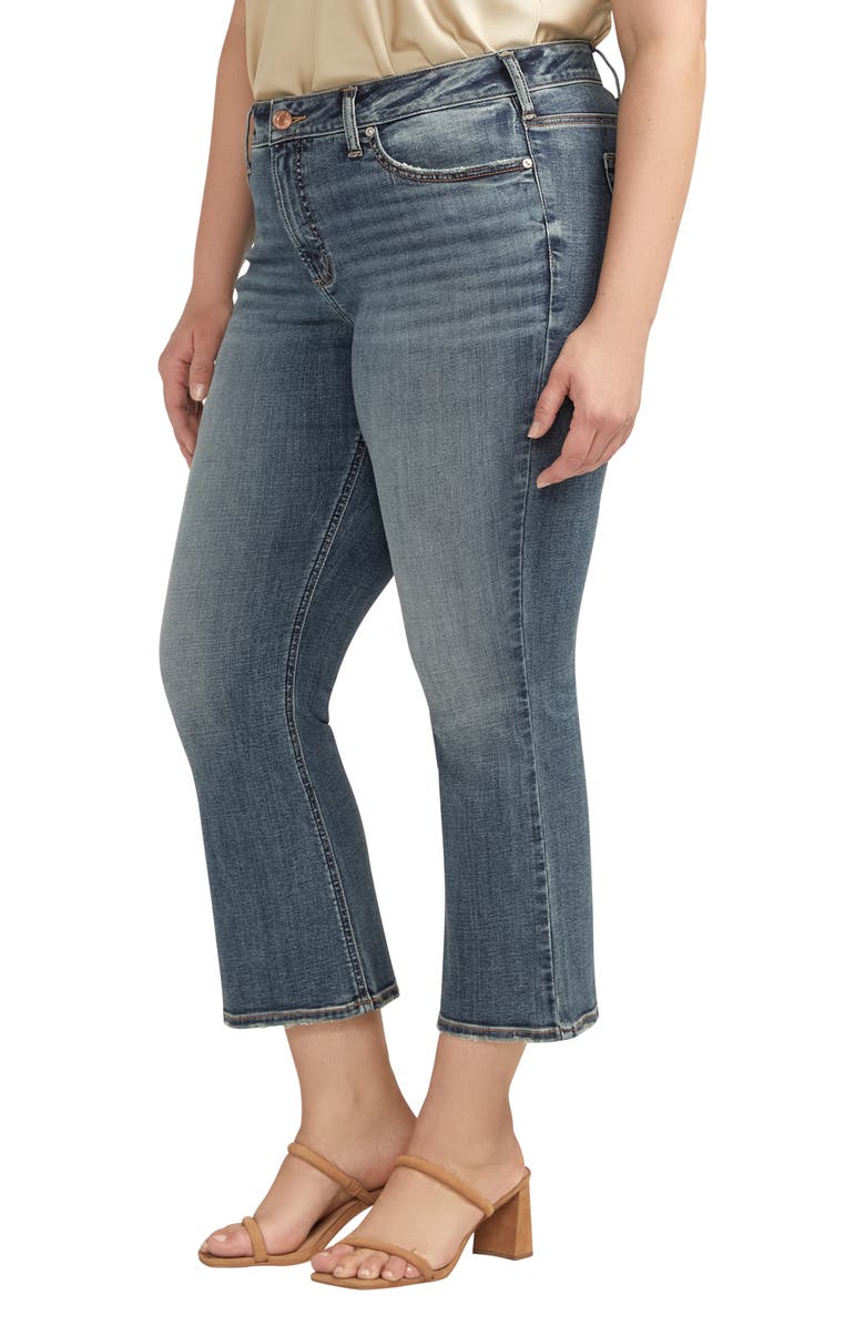 Silver Jeans Co. Suki Mid Rise Crop Flare Jeans, Alternate, color, 